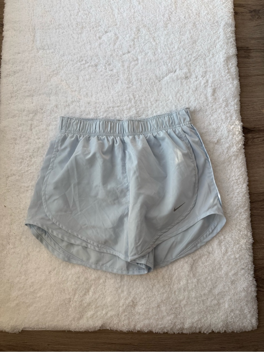 Nike Women's Pale Blue Athletic Running Shorts